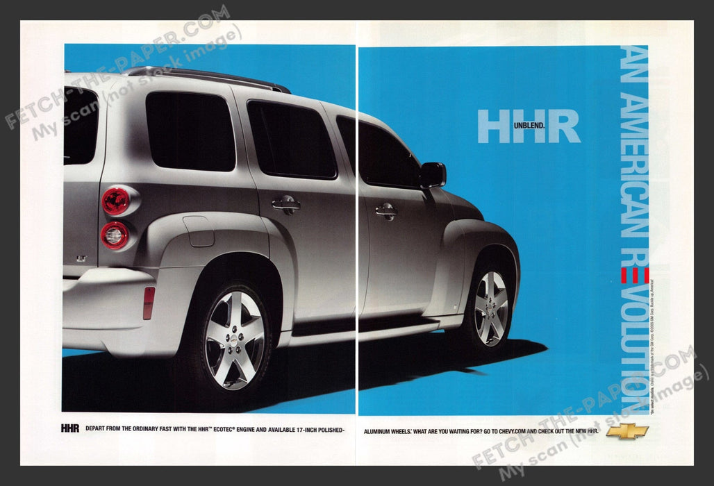 2005 Print Advertisement 2 Page Chevrolet HHR Ad.