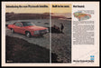 Chrysler Plymouth Satellite-Sebring Plus 1970s Print Ad (2 pages) 1972 Car Beach Fetch the Paper!