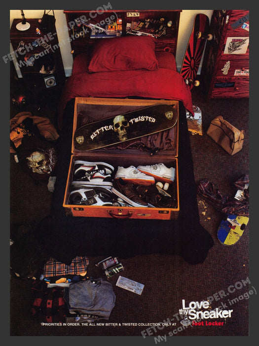 2007 Print Advertisement Converse Shoes Better & Twisted Collection Ad.