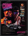 1990 Print Advertisement Crime Wave Video Game Ad.