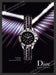 2006 Print Advertisement Dior Christal Watches Black Sapphire Ad.