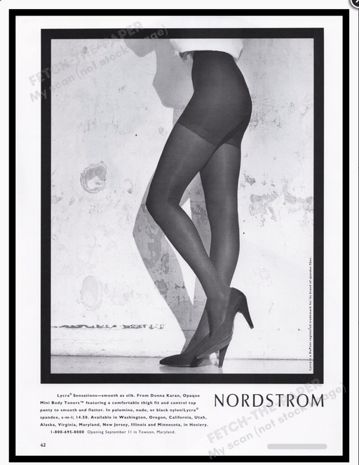 Donna Karan 1990s Print Advertisement Ad 1992 Fetch the Paper!