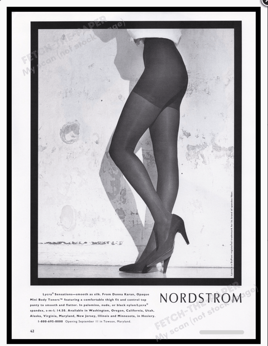 Donna Karan 1990s Print Advertisement Ad 1992 Fetch the Paper!