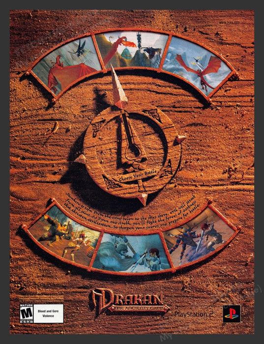 2002 Drakan The Ancients' Gates Video Game Print Advertisement
