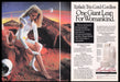 Epilady Trio 1980s Print Advertisement (2 pages) 1989 Legs Woman Mars Astronaut Fetch the Paper!