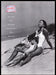 Evian Water 1990s Print Advertisement Ad 1995 Mom & Daughter in Sand Fetch the Paper!