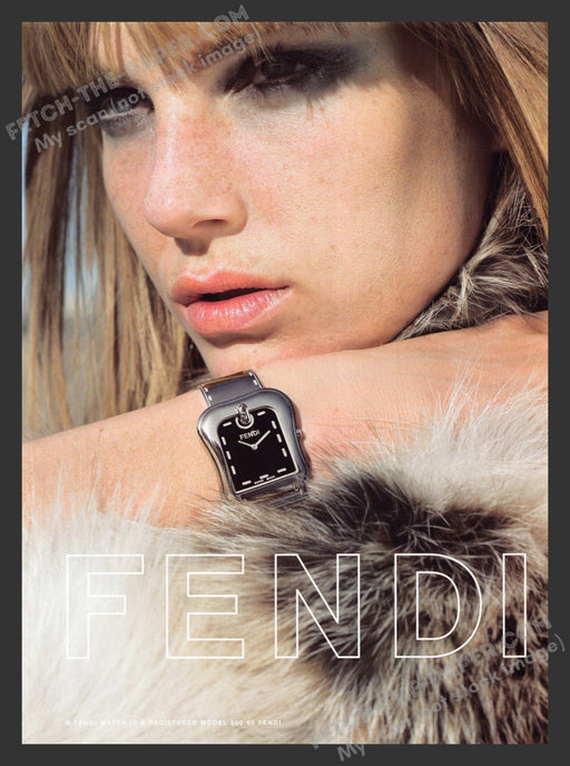 2006 Print Advertisement Fendi Watches Model 800 95 Fashion Ad.