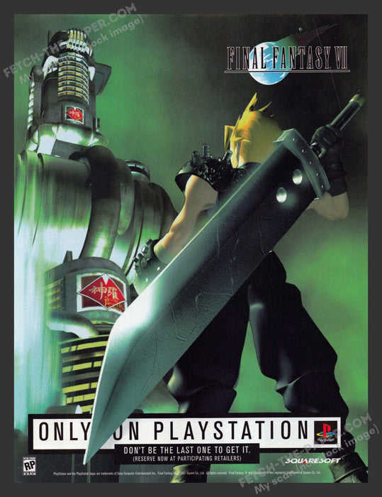 1997 Print Advertisement Final Fantasy VII Video Game Ad.