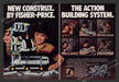 1983 Print Advertisement 2 Page Fisher Price Construx Building System Toys Ad.