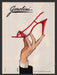 Garolini 1980s Print Advertisement Ad 1983 Shoes Heels Illustration Fetch the Paper!