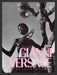 1990 Gianni Versace Couture Black & White Beach Palm Print Advertisement Ad