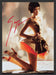 Giuseppe Zanotti 2000s Print Advertisement 2007 Long Legs Skirt Kneeling Heels Fetch the Paper!