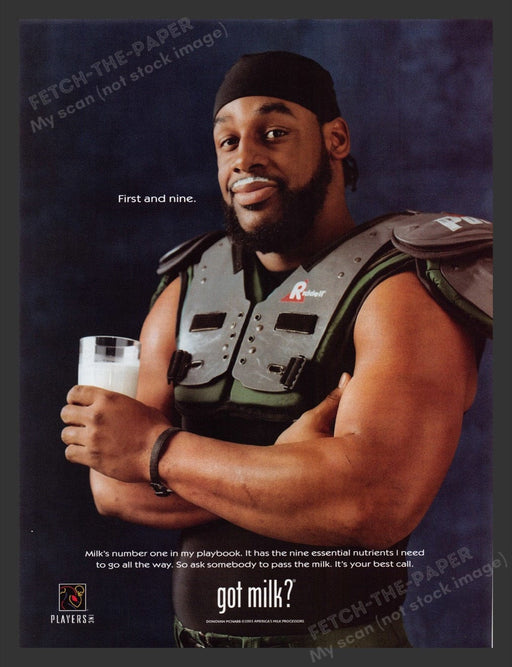 2005 Got Milk? Donovan McNabb Print Advertisement Ad
