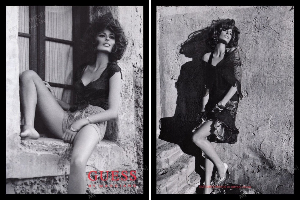 Guess by Marciano Legs 2000s Print Advertisement Ad Front & Back 2008 Line Gost Fetch the Paper!