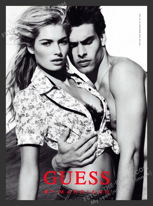 2007 Print Advertisement Guess by Marciano Sexy Couple Blonde Clothing Ad.