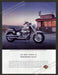 2005 Print Advertisement Harley-Davidson Fat Boy Motorcycle Outside Diner Ad.