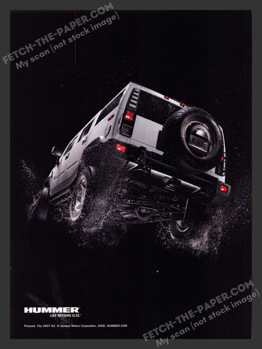 2006 Print Advertisement Hummer H2 SUV Ad.