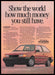 Hyundai Excel Car 1990s Print Advertisement Ad 1990 Save Money Fetch the Paper!