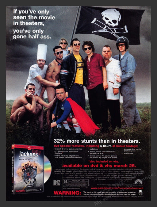 2003 Jackass Movie Release Print Advertisement Ad