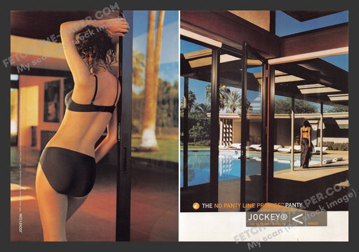 2001 Print Advertisement 2 Page Jockey No Panty Line Promise Lingerie Ad.