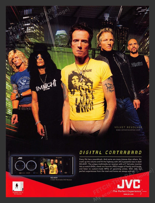 2005 JVC KD-AVX1 Velvet Revolver Scott Weiland Print Advertisement Ad
