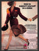 1987 L'eggs Active Sport Hosiery Couple Running Legs Print Advertisement Ad