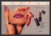 1983 L'Oreal Creme Riche Lipstick Hand Lips Print Advertisement (2 Pages)