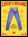 Lucky Brand 1990s Print Advertisement Ad 1998 Jeans "America's Favorite" Fetch the Paper!