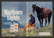 Marlboro Light Cigarettes Cowboy 1980s Print Advertisement Ad (2 pages) 1983 Fetch the Paper!