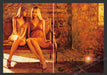 Max Studio 2000s Print Advertisement (2 pages) 2007 Models on Couch Legs Fetch the Paper!
