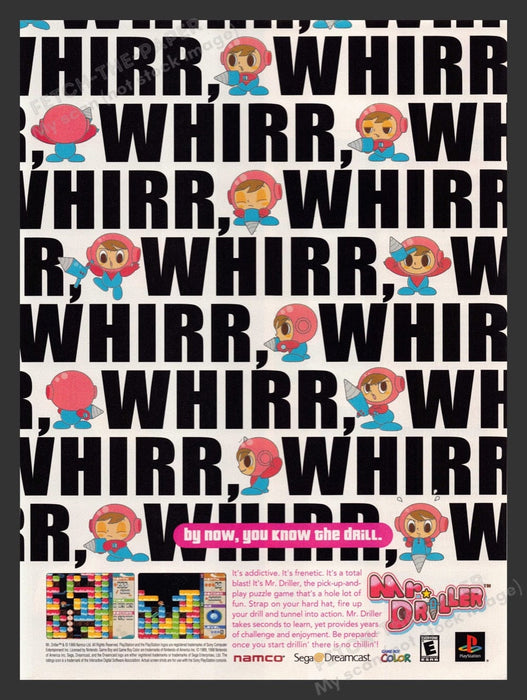 2000 Mr. Driller Video Game Print Advertisement