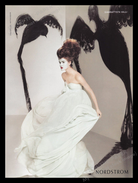 Nordstrom Giambattista Valli VBH 2000s Print Advertisement Ad Front & Back 2008 Fetch the Paper!