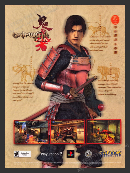 2001 Onimusha Worldwide Video Game Print Advertisement