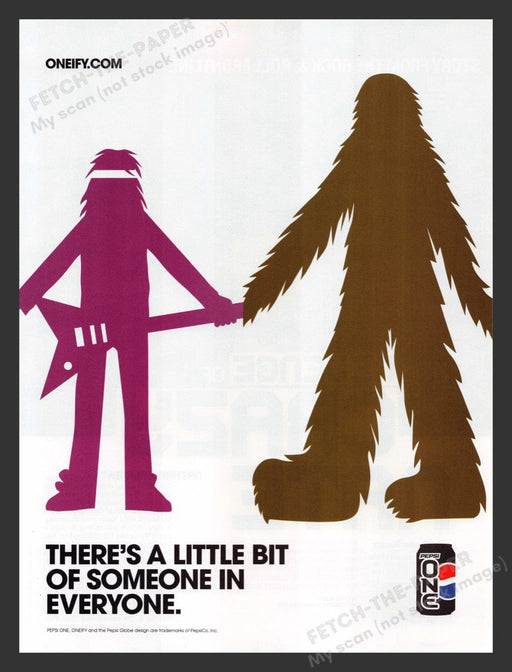 2005 Pepsi One Oneify Big Foot Musician Print Advertisement Ad