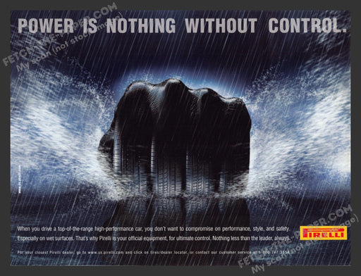 2005 Print Advertisement Pirelli Tires Ad.