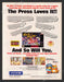 1993 Print Advertisement Pocky & Rocky Video Game Ad.