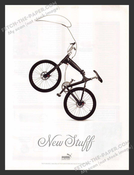 2005 Print Advertisement Puma Bicycle / Bike  Ad.