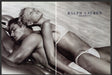 Ralph Lauren Swimwear 1990s Print Advertisement (2 pages) 1999 Sexy Beach Couple Fetch the Paper!