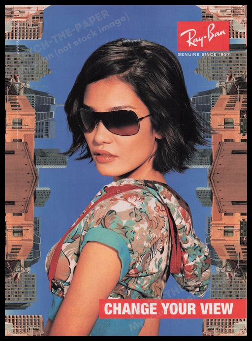 Ray Ban Sunglasses 2000s Print Advertisement Ad 2006 "Change Your View" Fetch the Paper!