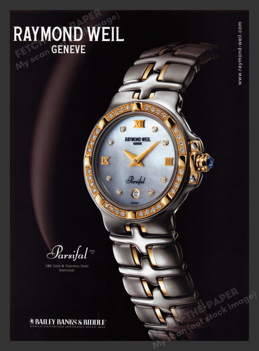 2003 Raymond Weil Parsifal Watch Print Advertisement Ad