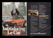 Renault Le Car 1970s Print Advertisement (2 pages) 1977 Couple Cityscape Fetch the Paper!