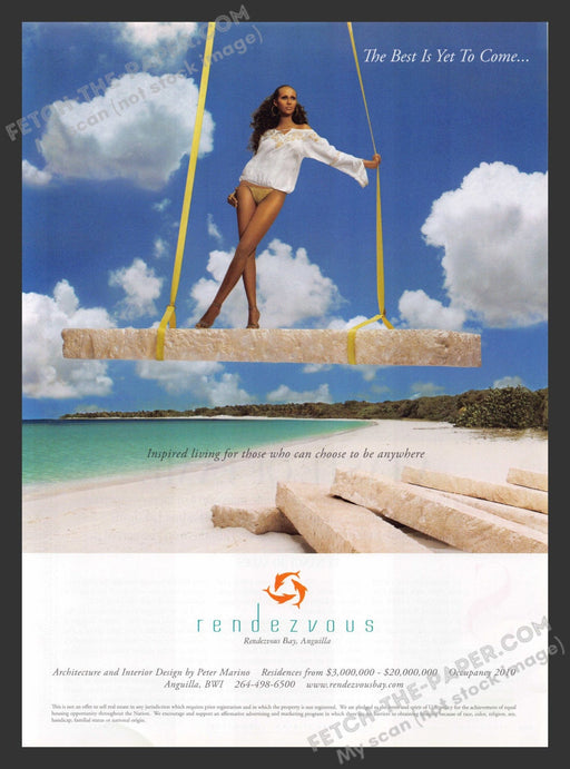 2007 Print Advertisement Rendezvous Bay, Anguilla International Travel Ad.