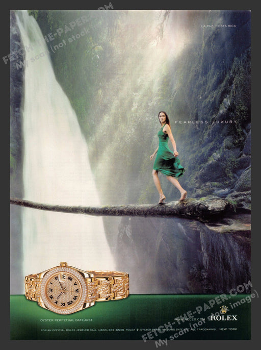 2007 Print Advertisement Rolex Watches Oyster Perpetual Datejust Model Ad.