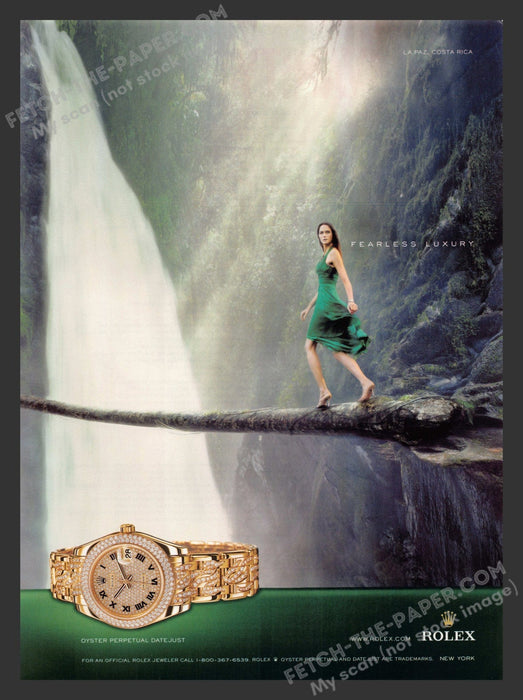 2007 Print Advertisement Rolex Watches Oyster Perpetual Datejust Model Ad.