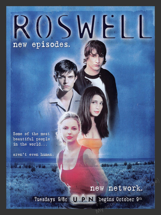 2001 Roswell T.V. Show Heigl Actor & Actress Print Advertisement Ad.