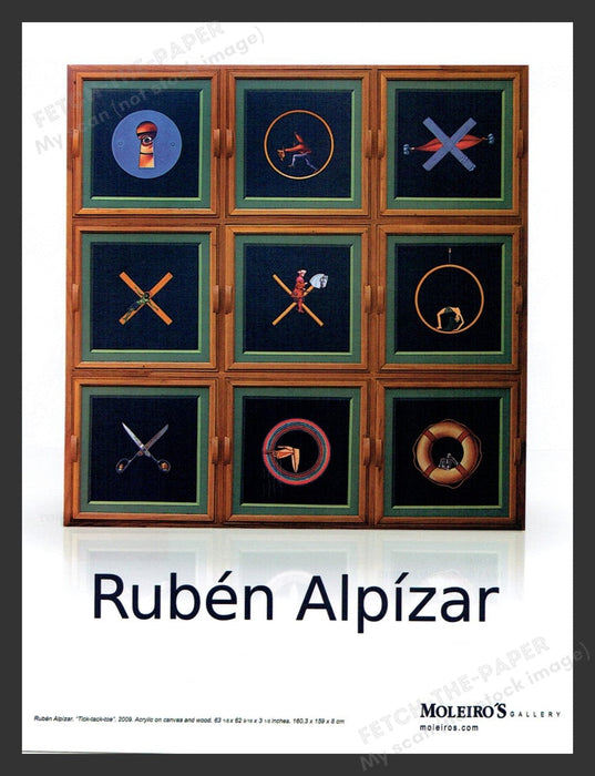 2010 Ruben Alpizar Moleiro's Art Gallery Show Print Advertisement Ad