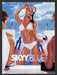 2003 Skyy Blue Sexy Girl Snorkeling White Bikini Print Advertisement Ad