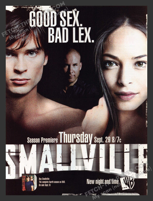 2005 Print Advertisement Smallville T.V. Show Tom Welling & Kristin Kreuk Famous.