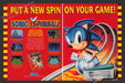 1992 Print Advertisement 2 Page Sonic Spinball Video Game Ad.