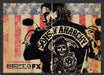 2008 Print Advertisement 2 Page Sons of Anarchy T.V. Show "Let Freedom Ride" Ad.